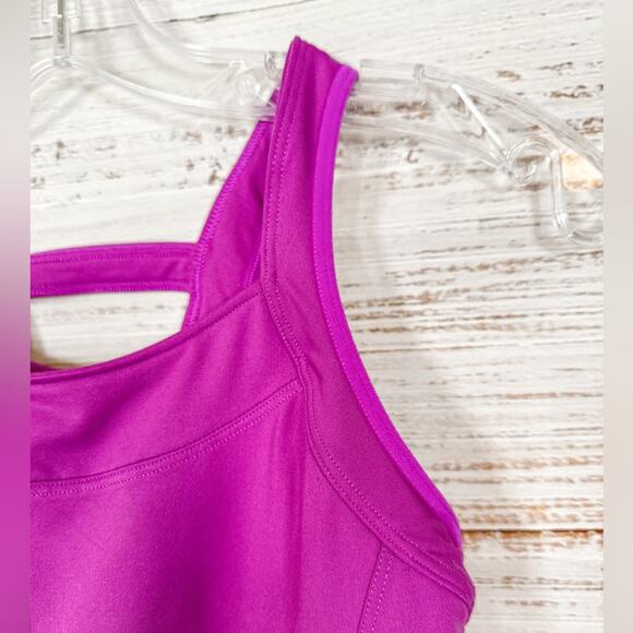Athleta Hot Pink Double Tank Tank Top with Built In Bra, EUC, Size XS - Picture 6 of 13